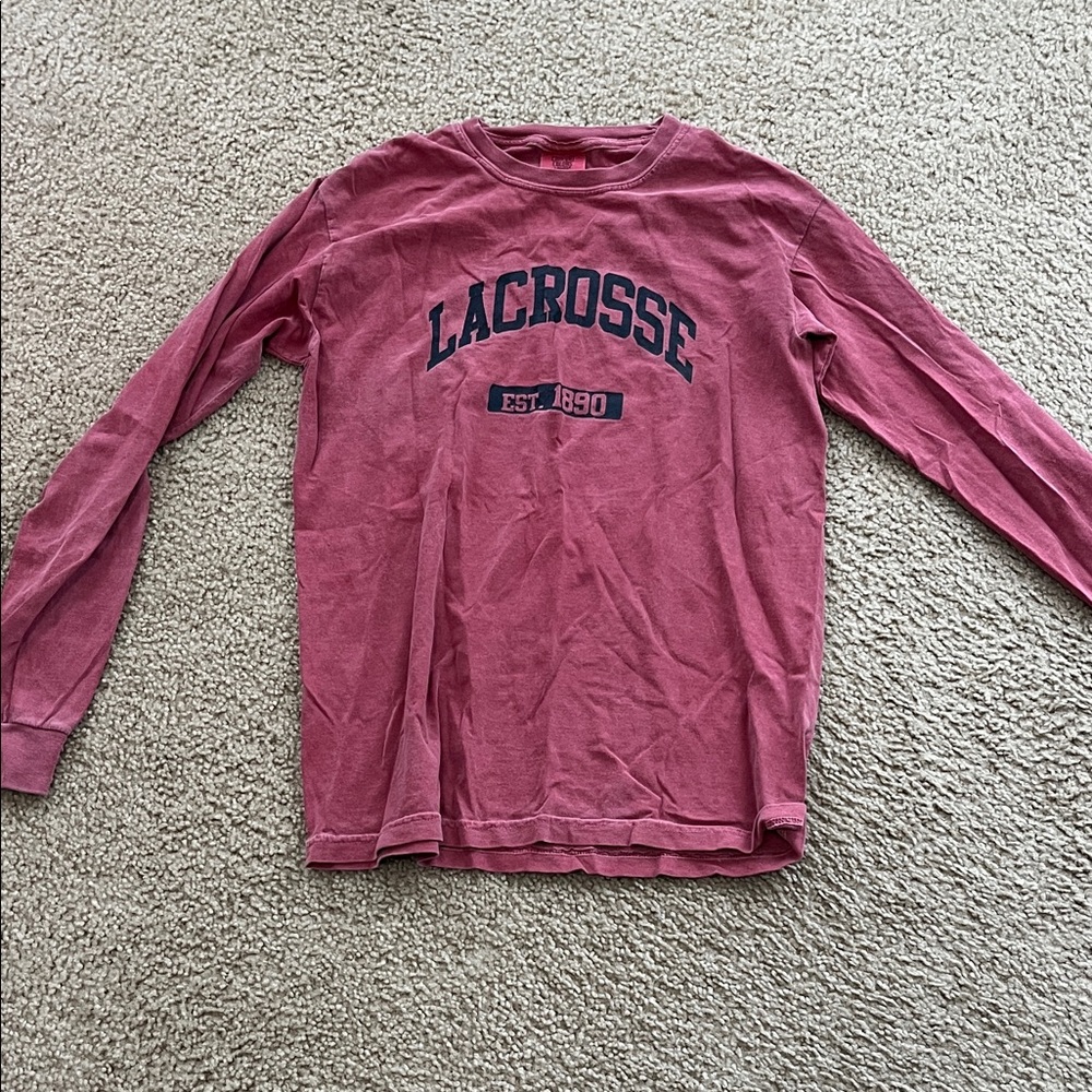 Lacrosse Kids Long Sleeve Tee - Red
